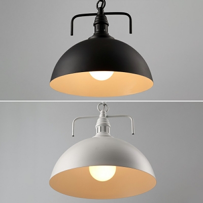 Vintage Industrial Style Dome Shape Hanging Light Single-Bulb Pendant Lighting for Kitchen