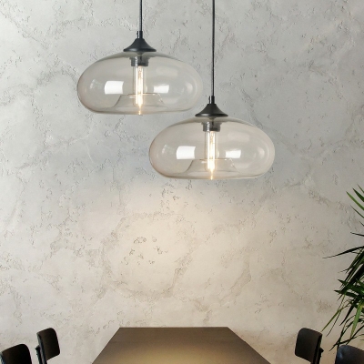 Minimalist Glass Shaded Kitchen Pendant Light Fixtures Dinning Room Hanging Light