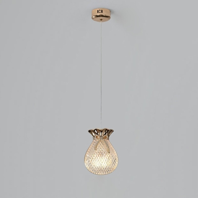 Moden Style Unique Pendant Light Meatl Contemporary LED Ceiling Light in Gold