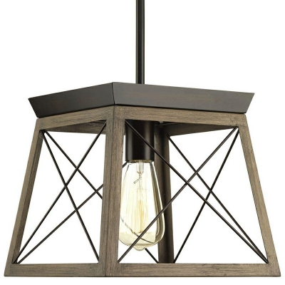 Ceiling Light with Hanging Cord Vintage Metal Pendant 1-Light Lighting for Kitchen Bar