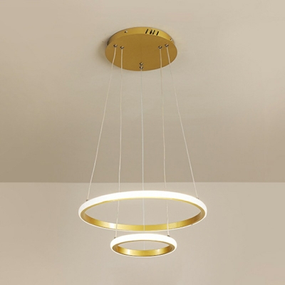 Contemporary Style Ceiling Lighting Hollow Round Acrylic Bedroom LED Ceiling Mounted Fixture