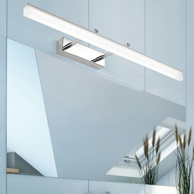Linear LED Mirror Cabinet Vanity Wall Light Anti-fogging Vanity Sconce in White Light for Bathroom