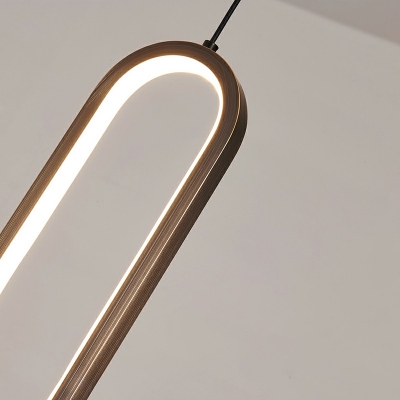 Modern Style Oval Hanging  Pendant Platting LED Lighting for Bedroom Living Room