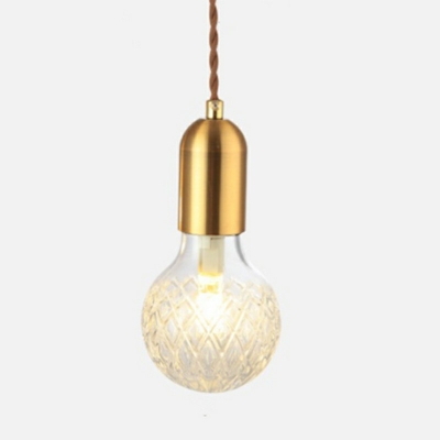 Continental Style Glass Pendant Light Droplet with Gold Handle Light for Shopwindow