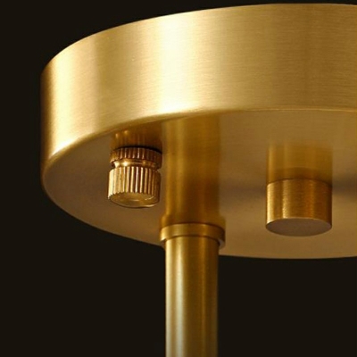 Golden Semi Flush Chandelier Modern Clear Crystal Rectangle Flush Ceiling Light