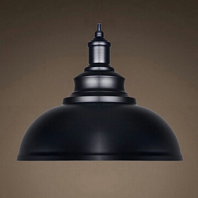 Industrial Style Bowl-Shaped Pendant Light Metal 1 Light Hanging Lamp