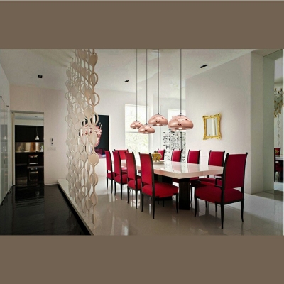 Modern Style Glass Platting Pendant Light Cone Shade Hanging Light for Dinning Room