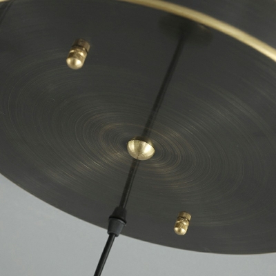 Postmodern Style Restaurant Ceiling Pendant Lamp Down Lighting with Bell Metal Shade