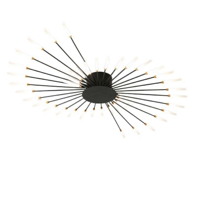 Acrylic Starburst Semi Mount Lighting Modern 3.5 Inchs Height LED Close to Ceiling Light for Living Room
