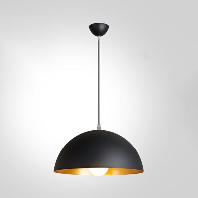 Geometric Shade Restaurant Drop Pendant Loft Style Metal 1 Bulb Black Hanging Ceiling Light