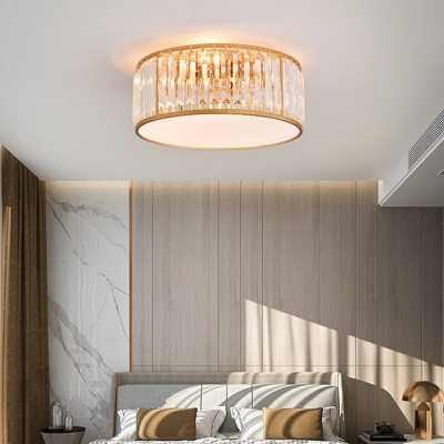Modern Style LED Crystal Flush Mount Ceiling Lamp for Bedroom