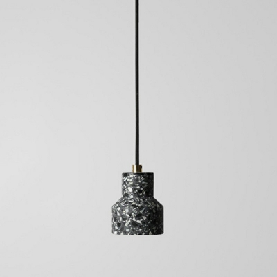 Nordic Style Pendant Light 1-Blub Cement and Metal 5.5 Inchs Height Hanging Lamp for Child's Bedroom