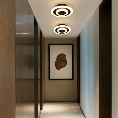 Simplicity Semi-Flushmount Light Modern Geometric Arcylic LED Ceiling Light for Verandah