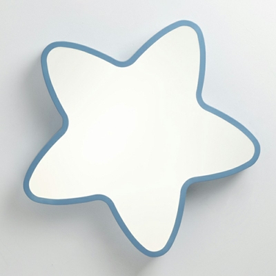 White Light Star Shape Flush Light Modern Design Arcylic LED Ceiling Fixture for Kindergarten Kids Room