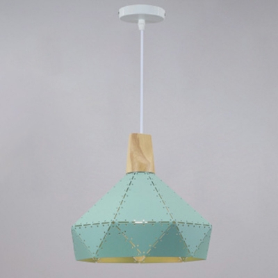 1 Bulb Hanging Pendant Lamp Macaron Iron Shade Drop Light with 39
