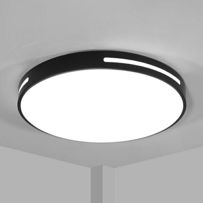 3 Colors Light Contemporary Ceiling Light with LED Light 2 Inchs Height Acrylic Shade Flush Mount Ceiling Light for Hallway