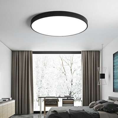 Geometric Flush Mount Light Modernist White Light LED Metal Flushmount Lighting for Bedroom