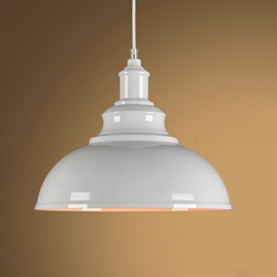 Industrial Style Bowl-Shaped Pendant Light Metal 1 Light Hanging Lamp