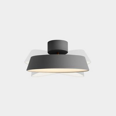 Macaron Lid Shape Metal Ceiling Light LED Living Room Flush Mount Lighting