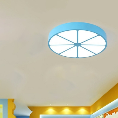 Modern Flush Light Discoid Lemon Shade Acrylic LED Light for Dining Room, 20