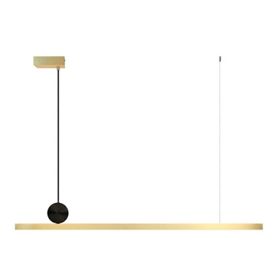 Modern Style Metal Shade Linear Island Light Rectangle LED Island Fixture in Natural Light