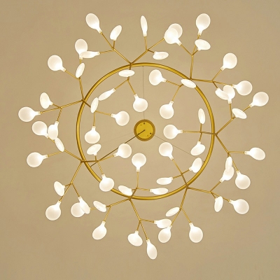 Post Modern Home Decoration LED Heracleum Chandeliers Firefly LED Lights for Bedroom