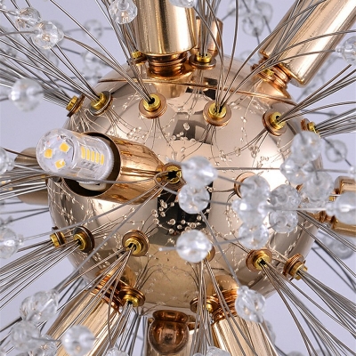 Sputnik Chandelier Modern Hanging Lamp Metal 8 Heads Creative for Livingroom