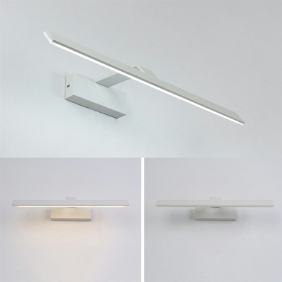 Contemporary Bathroom Vanity Light LED Linear 8.5 Inchs Wide Bathroom Wall Sconce for Dressing Table