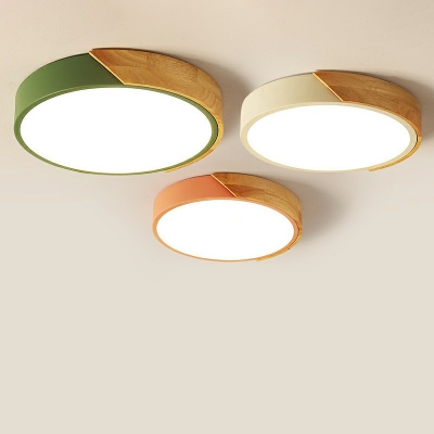 Contemporary Ceiling Light with Round LED Light 2