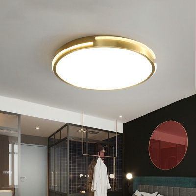 Golden Contemporary Ceiling Light with LED Light 2