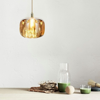 Postmodern Simple Crystal Apple Shape Pendant Ceiling Lights Indoor Decoration Mini Hanging Pendant Lights