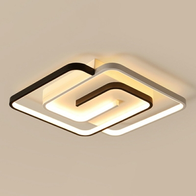 Double Square LED Flush Mount Lighting 2.5