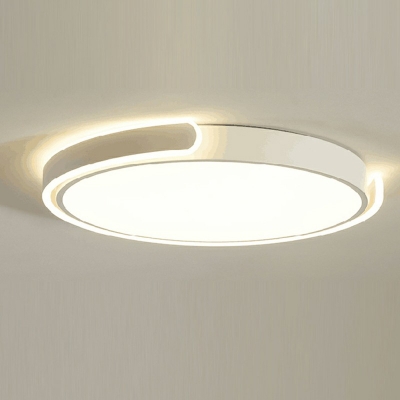 Drum Acrylic Flush Mount Light Nordic LED Flushmount Lighting 4 Inchs Height Light for Bedroom