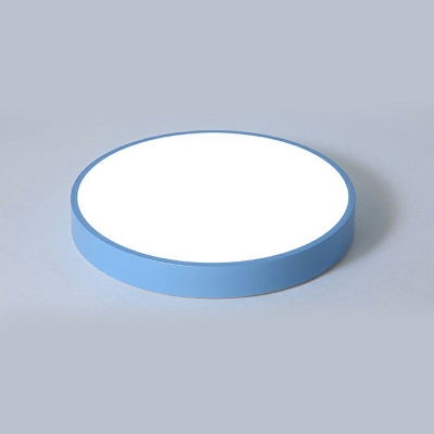 Simple Round Flush Light Fixture Acrylic Sleeping Room LED Ceiling Flush Mount 2 Inchs Height