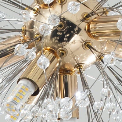 Sputnik Chandelier Lamp 12 Lights Hanging Chandelier in Farmhouse Pendant Light Fixtures