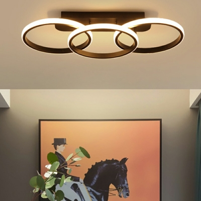 Ultra-Contemporary Acrylic Semi Flush Light Fixtures Geometric Hallway Bedroom Ceiling Flush Mount Lights