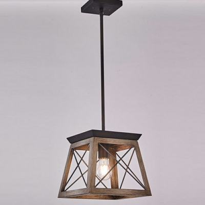 Ceiling Light with Hanging Cord Vintage Metal Pendant 1-Light Lighting for Kitchen Bar