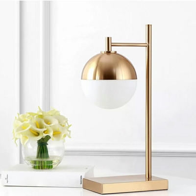 1 Head Night Stand Lamp Globe Glass Table Light Decorative for Coffee Shop
