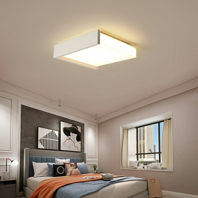 Arcylic Ceiling Fixture Modernism LED Flush Mount Light 4.5 Inchs Height for Bedroom