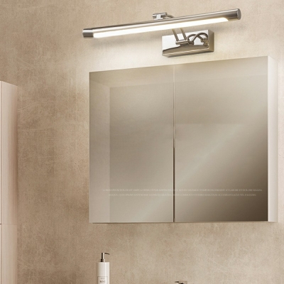 Metal Tube Vanity Light Minimalist Style LED 6 Inchs Wide Vanity Sconce for Bathroom