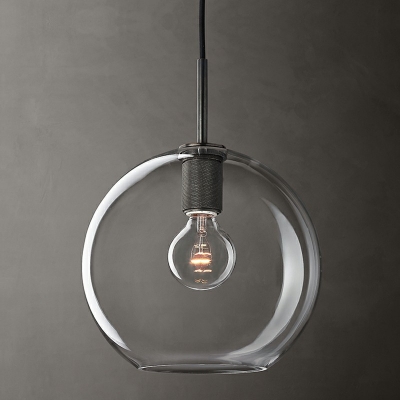 Mini Pendant Minimalist Clear Glass 3 Head Art Deco Ceiling Pendant Lamp for Dining Room