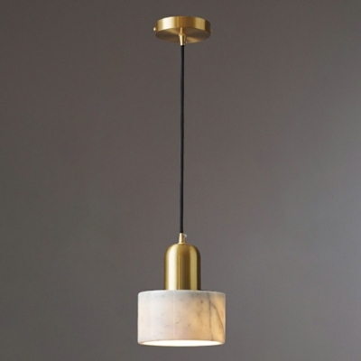 Nordic Style Pendant Light 6 Inchs Wide 1-Blub Cement and Metal Hanging Lamp