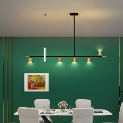 Minimalism Home Decorative LED Island Light Metal Dining Room Ceiling Suspension Lamp