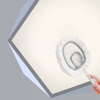 Pentagon Acrylic Shade Modern Ceiling Light White Light LED Light Flush Mount Ceiling Light for Living Room