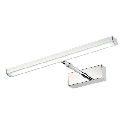Stainless-Steel LED Mirror Cabinet Vanity Wall Light Anti-fogging Vanity Sconce in Silver for Bathroom