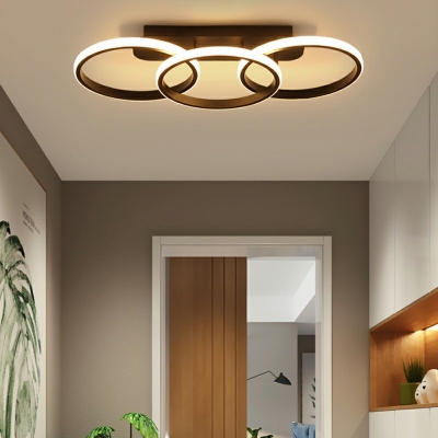 Ultra-Contemporary Acrylic Semi Flush Light Fixtures Geometric Hallway Bedroom Ceiling Flush Mount Lights