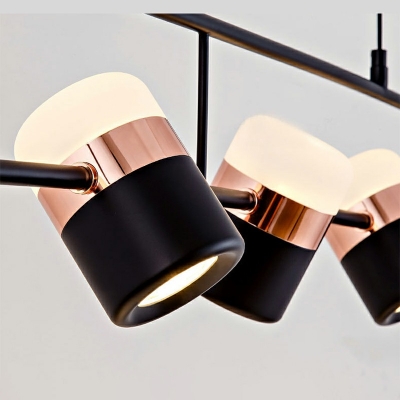 Cylinder Shade Island Light Nordic Pendant Lighting Fixture with 59 Inchs Height Adjustale Cord