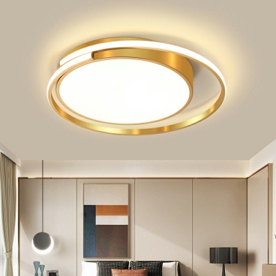 Golden Contemporary Ceiling Light LED Light 20
