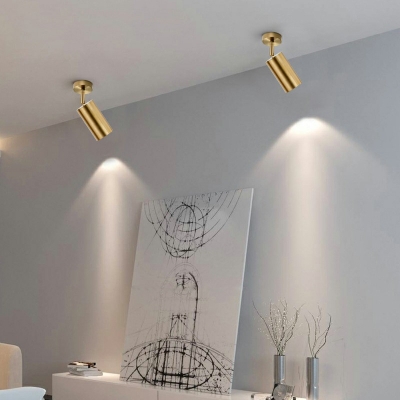 Post-Modern LED Track Light Metal Semi Flush Ceiling Lights for Commercial Clothing Store