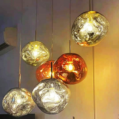 Wonderful Pendant Lamp Post Modern Glass 1 Light Accent Suspended Lamp for Living Room